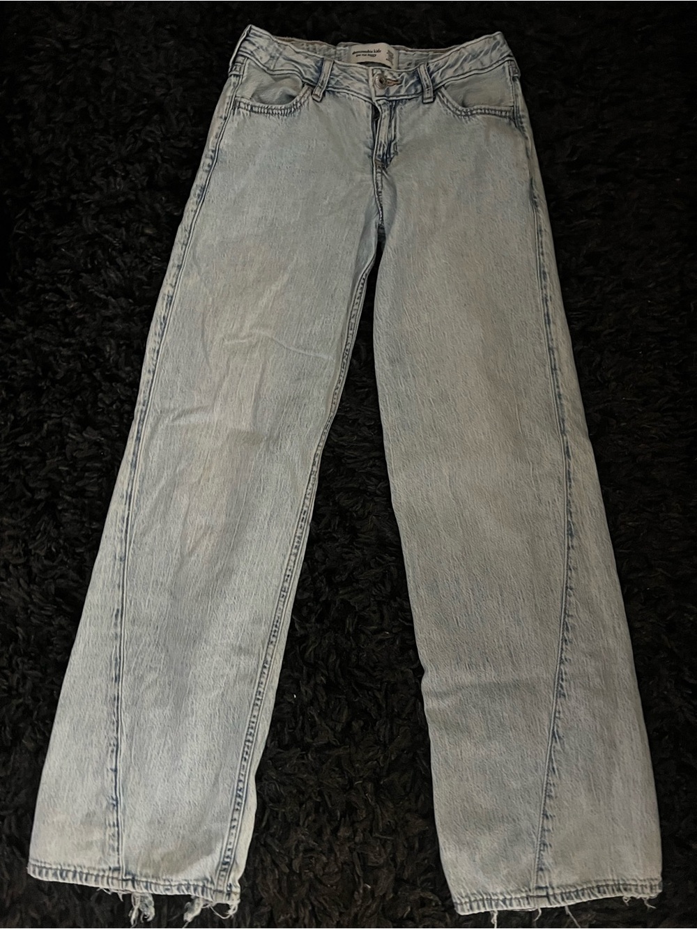 abercrombie kids low rise baggy jeans